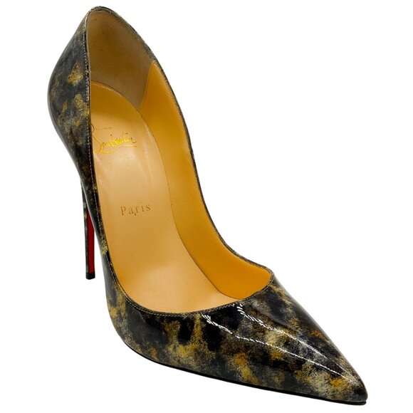 Christian Louboutin Vernis Mouchete So Kate 120 Pumps - Picture 1 of 7